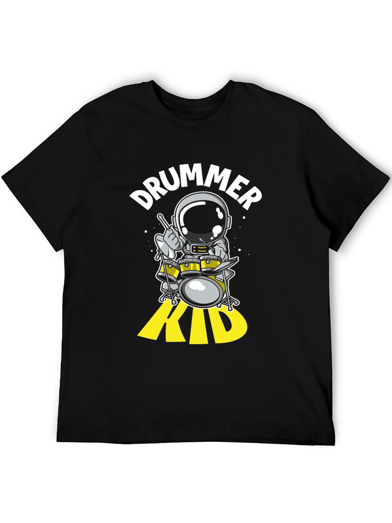 Astronaut Drummer Kid Graphic Tee
