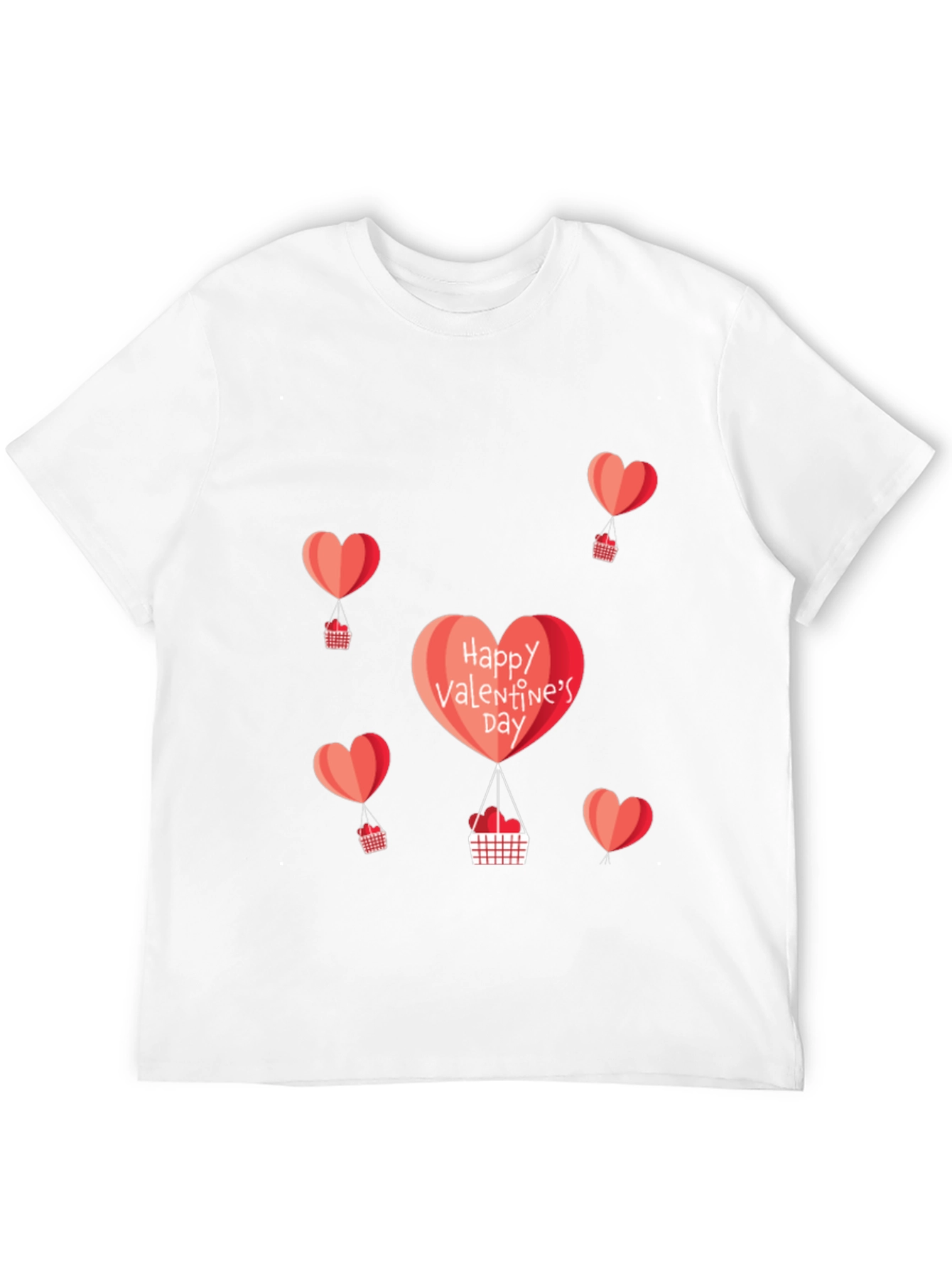 Valentines Day Heart Balloon Graphic Tee