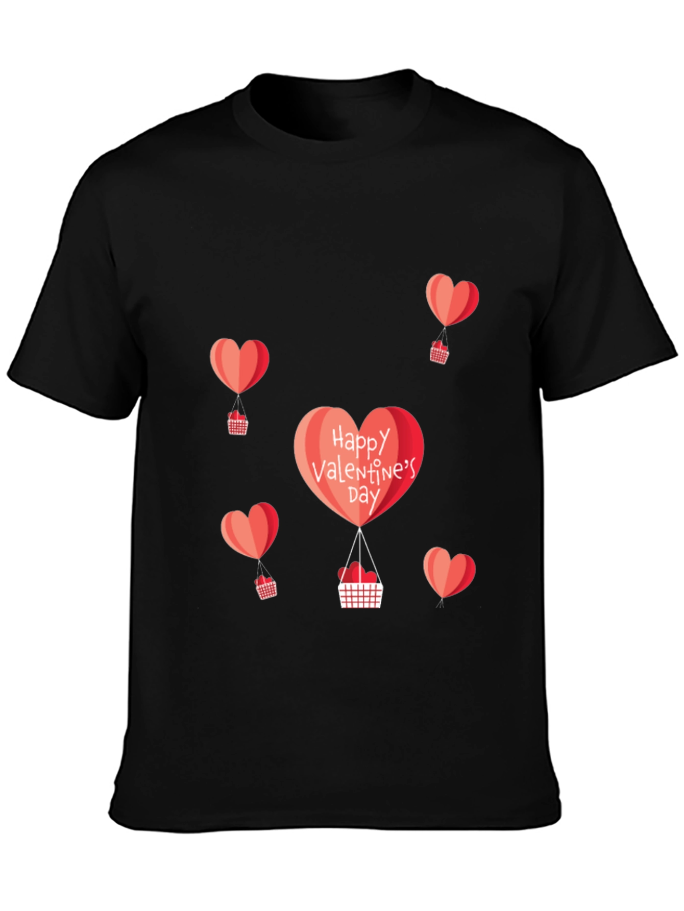 Valentines Day Heart Balloon Graphic Tee