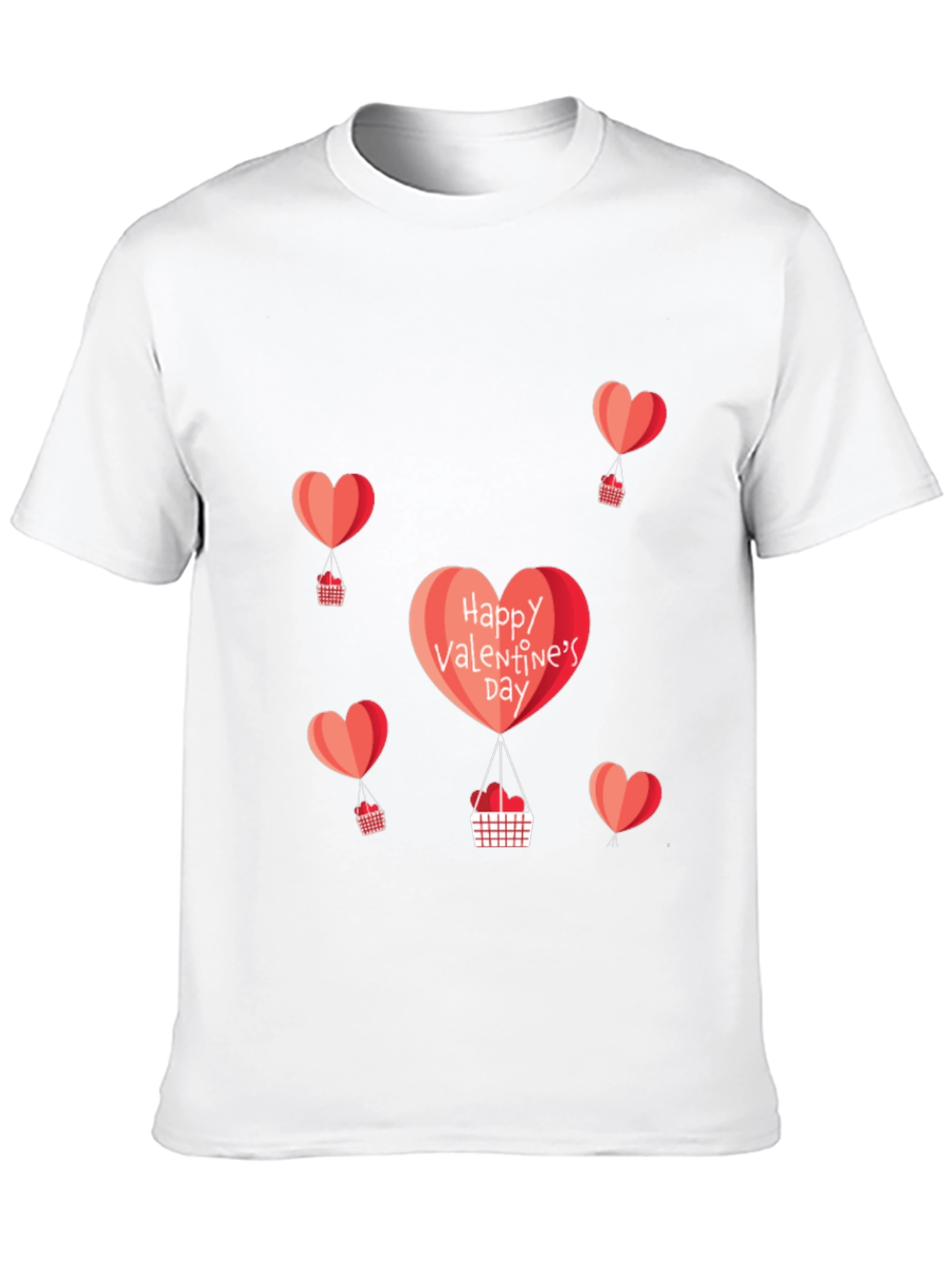 Valentines Day Heart Balloon Graphic Tee