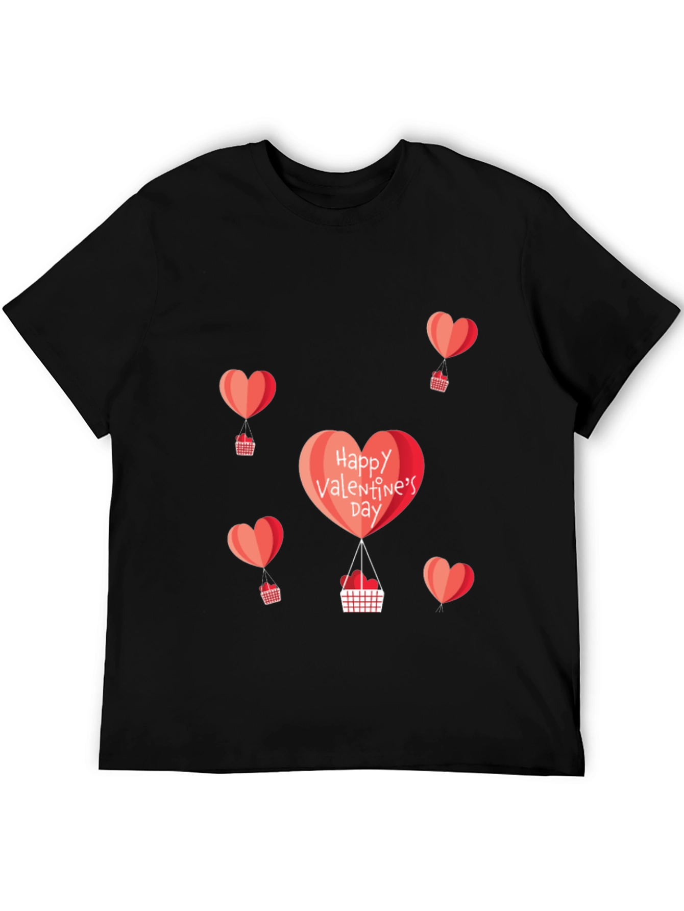 Valentines Day Heart Balloon Graphic Tee