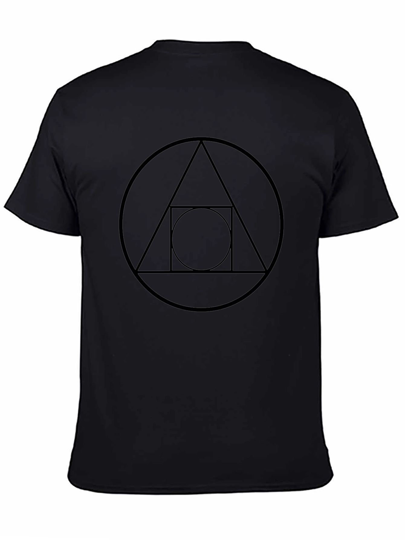 Geometric Circle T-Shirt - Modern Design