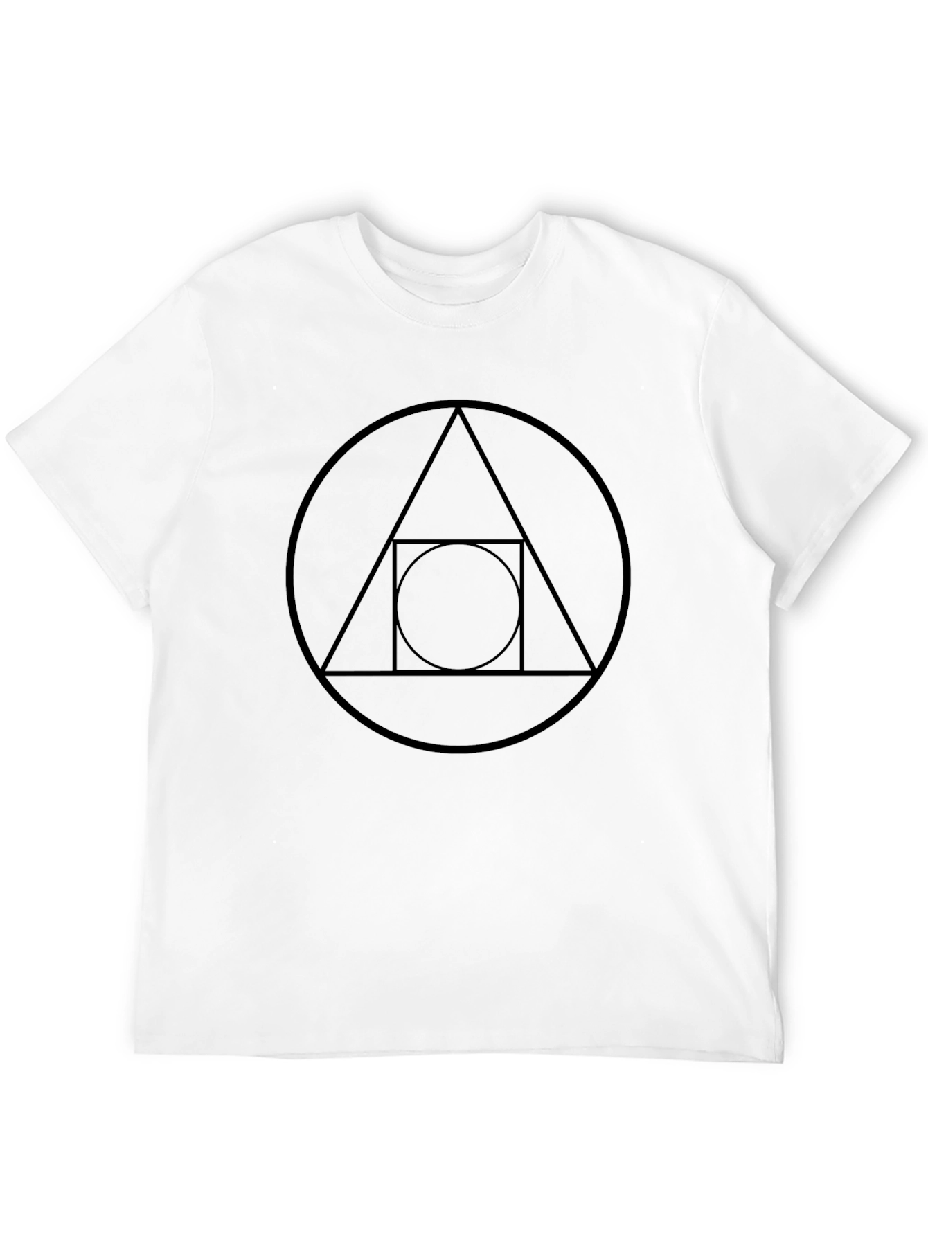 Geometric Circle T-Shirt - Modern Design