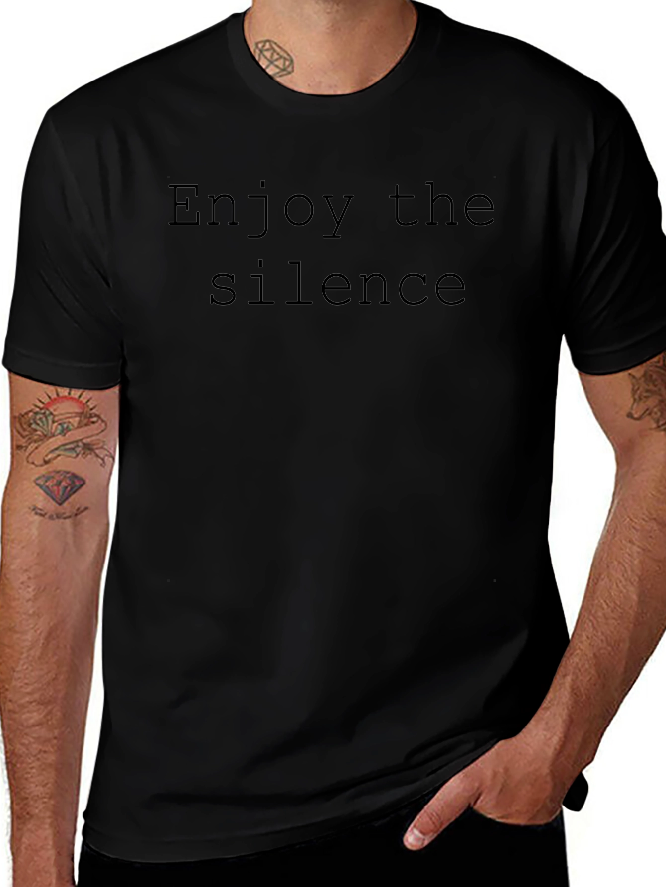 Enjoy the Silence T-Shirt - Classic Black Tee