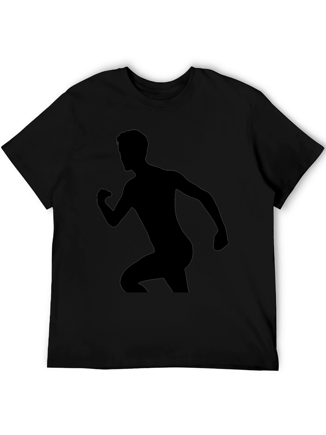 Silhouette Runner Graphic Black T-Shirt