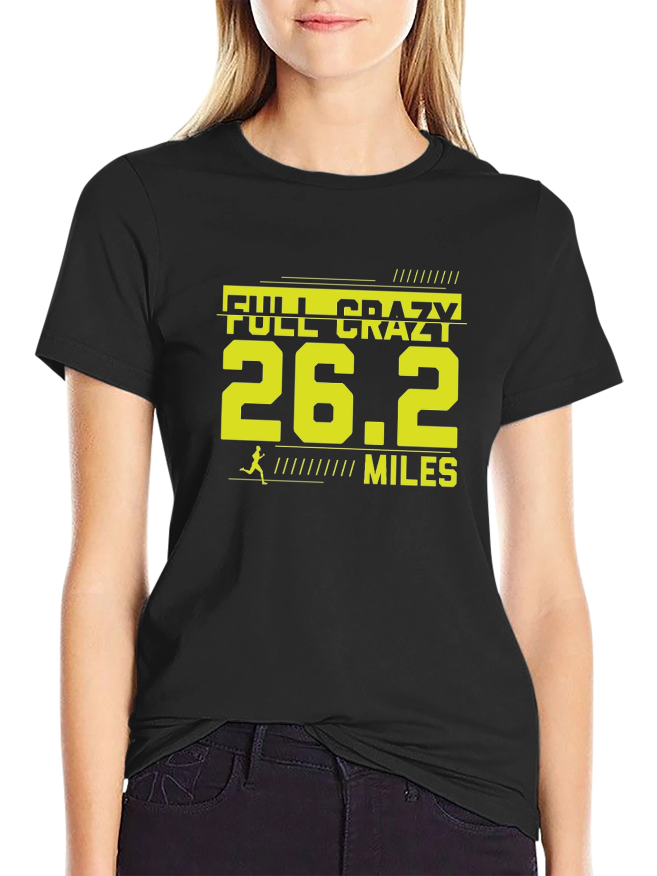 Full Crazy 26.2 Miles Marathon Runner T-Shirt