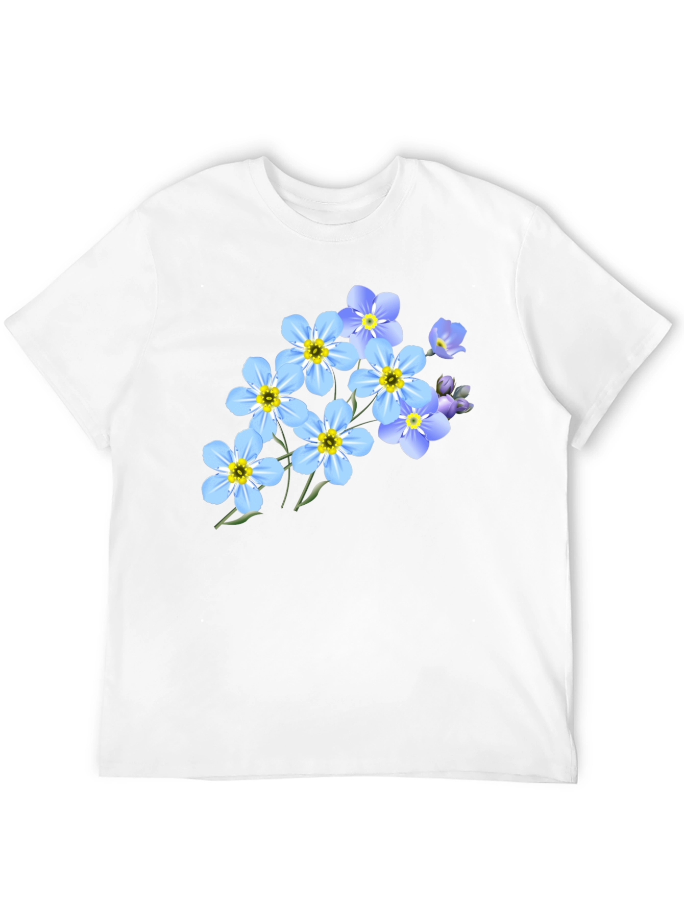 Floral Graphic Black T-Shirt