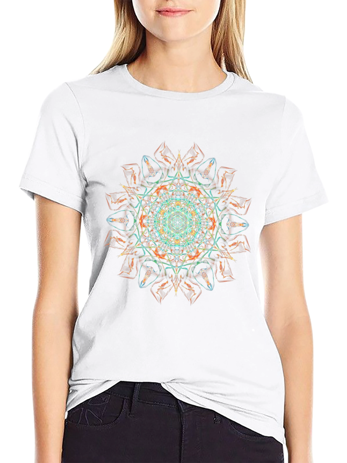 Mandala Graphic Black T-Shirt