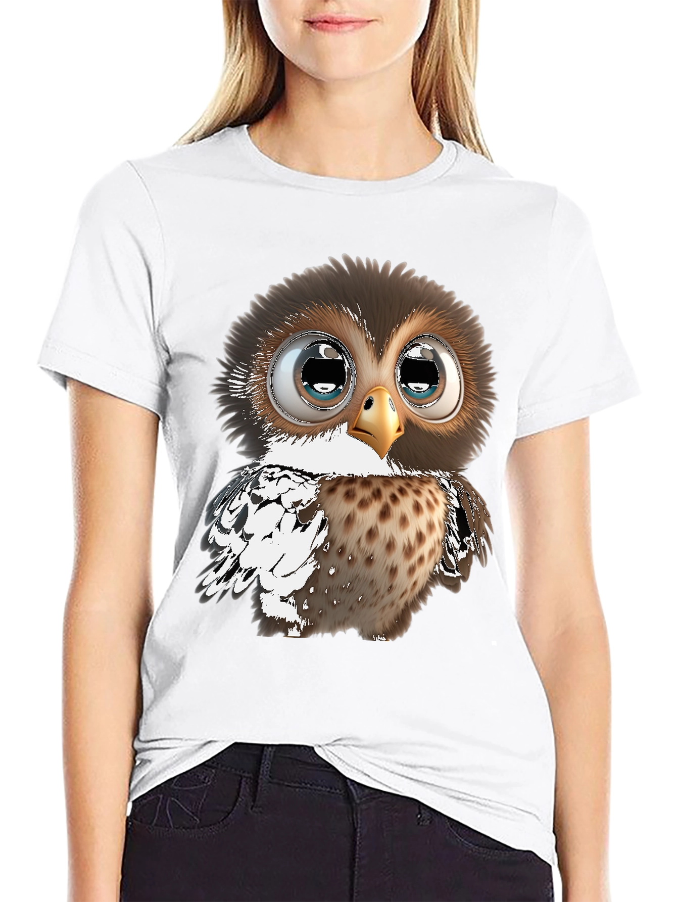 Owl Graphic Print T-Shirt