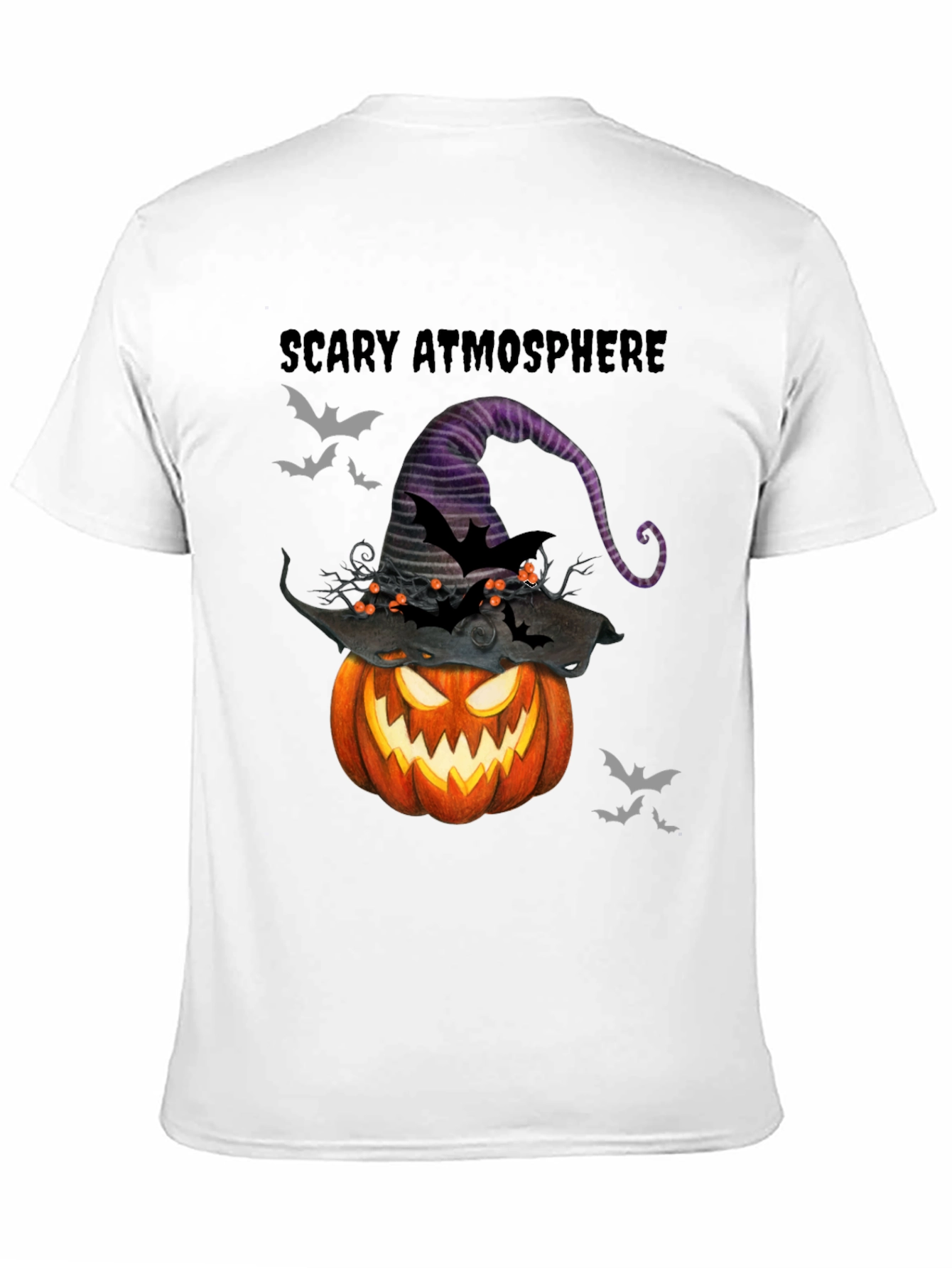 Scary Atmosphere Halloween Pumpkin T-Shirt