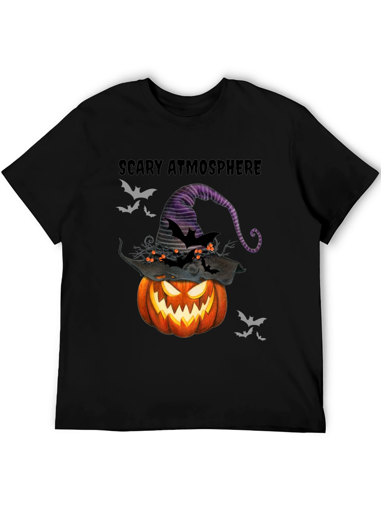 Scary Atmosphere Halloween Pumpkin T-Shirt