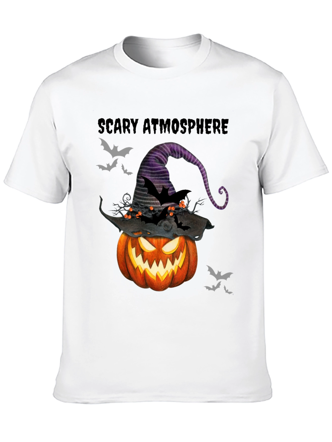 Scary Atmosphere Halloween Pumpkin T-Shirt