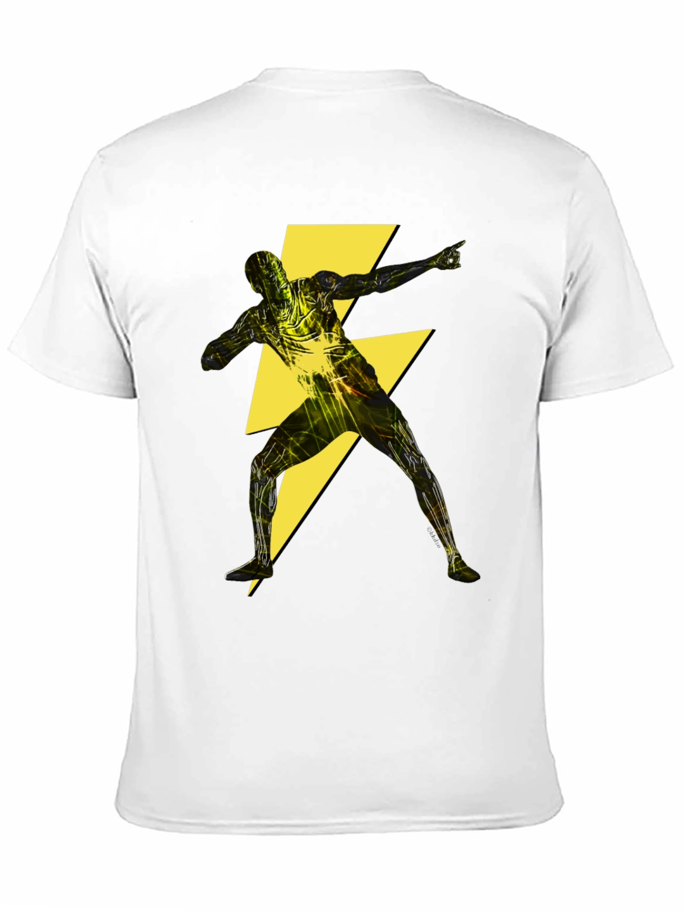 Lightning Bolt Power T-Shirt - Black Graphic Tee