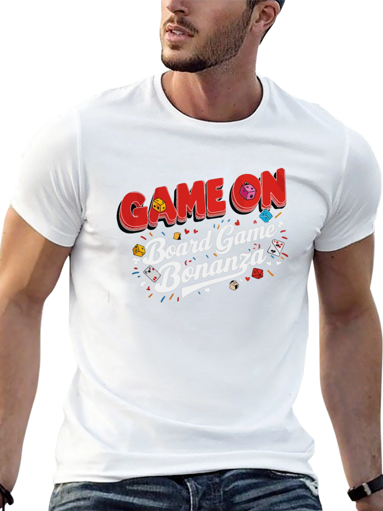 Game On Board Game Bonanza Black T-Shirt