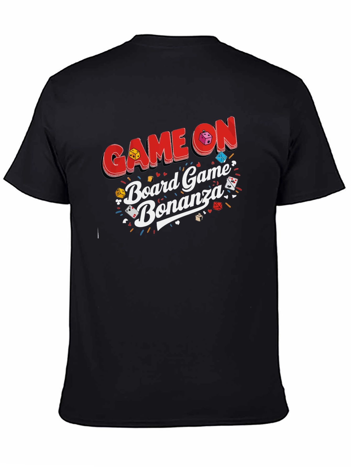 Game On Board Game Bonanza Black T-Shirt