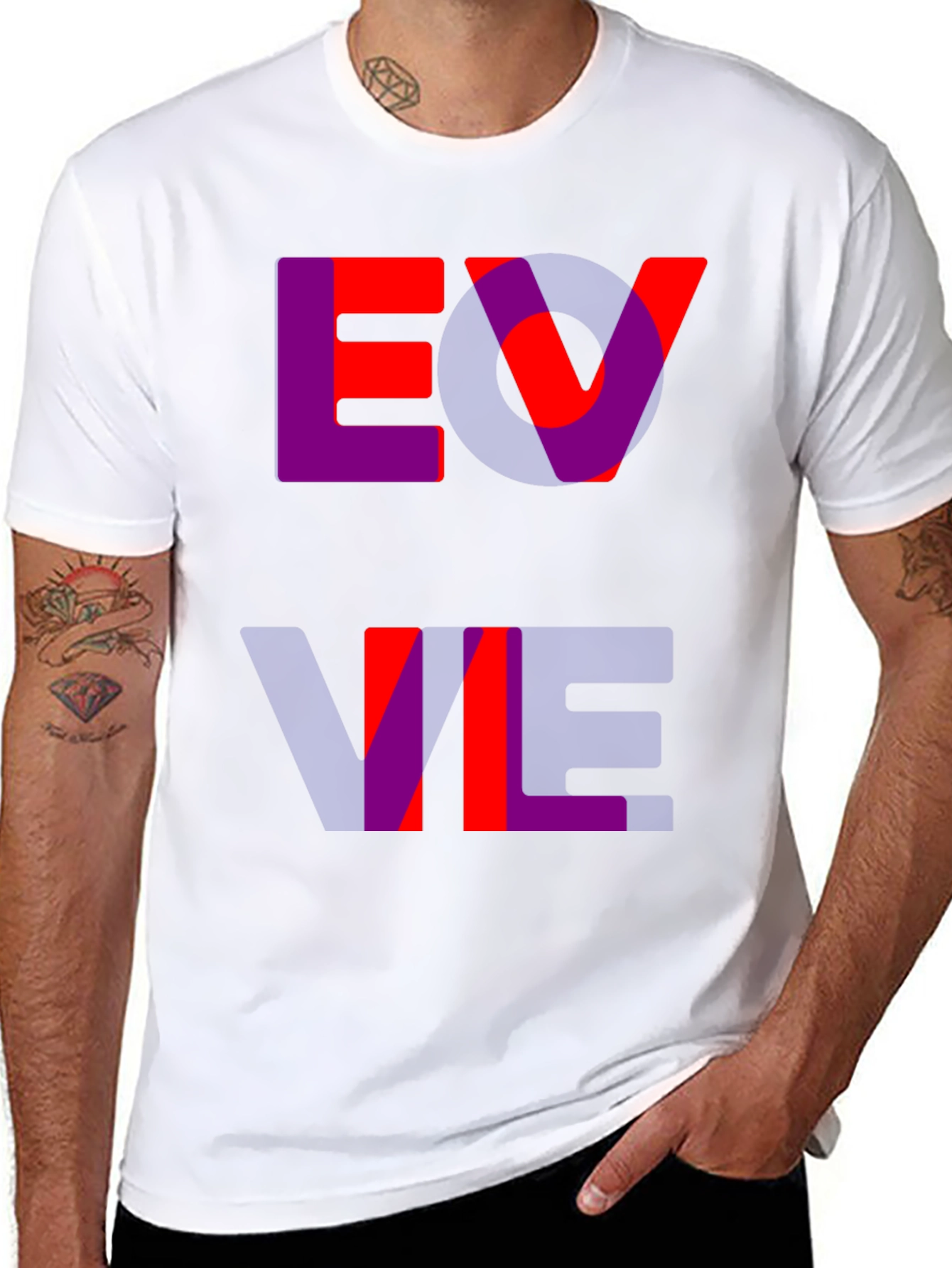Bold Graphic Tee - Evil Design
