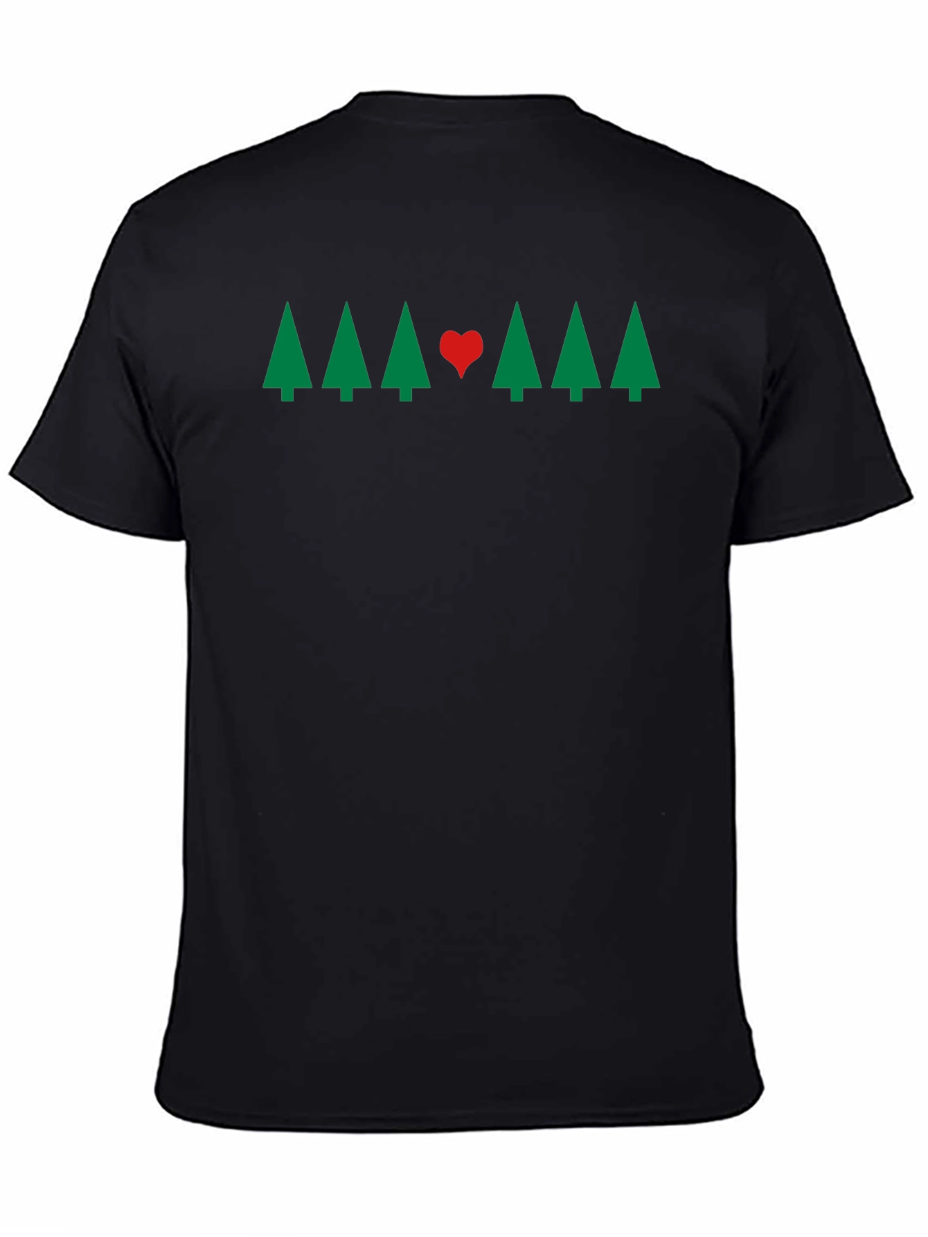 Holiday Tree & Heart Graphic Tee - Christmas Love