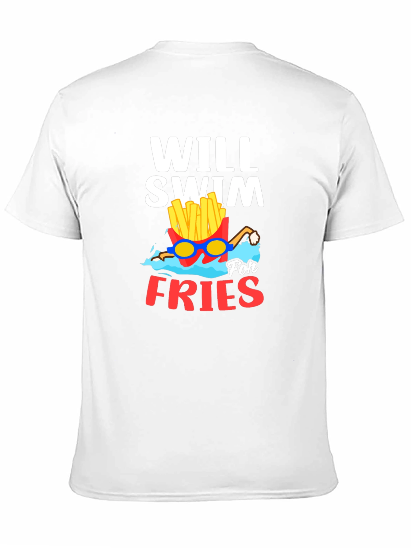 Will Swim For Fries Graphic T-Shirt