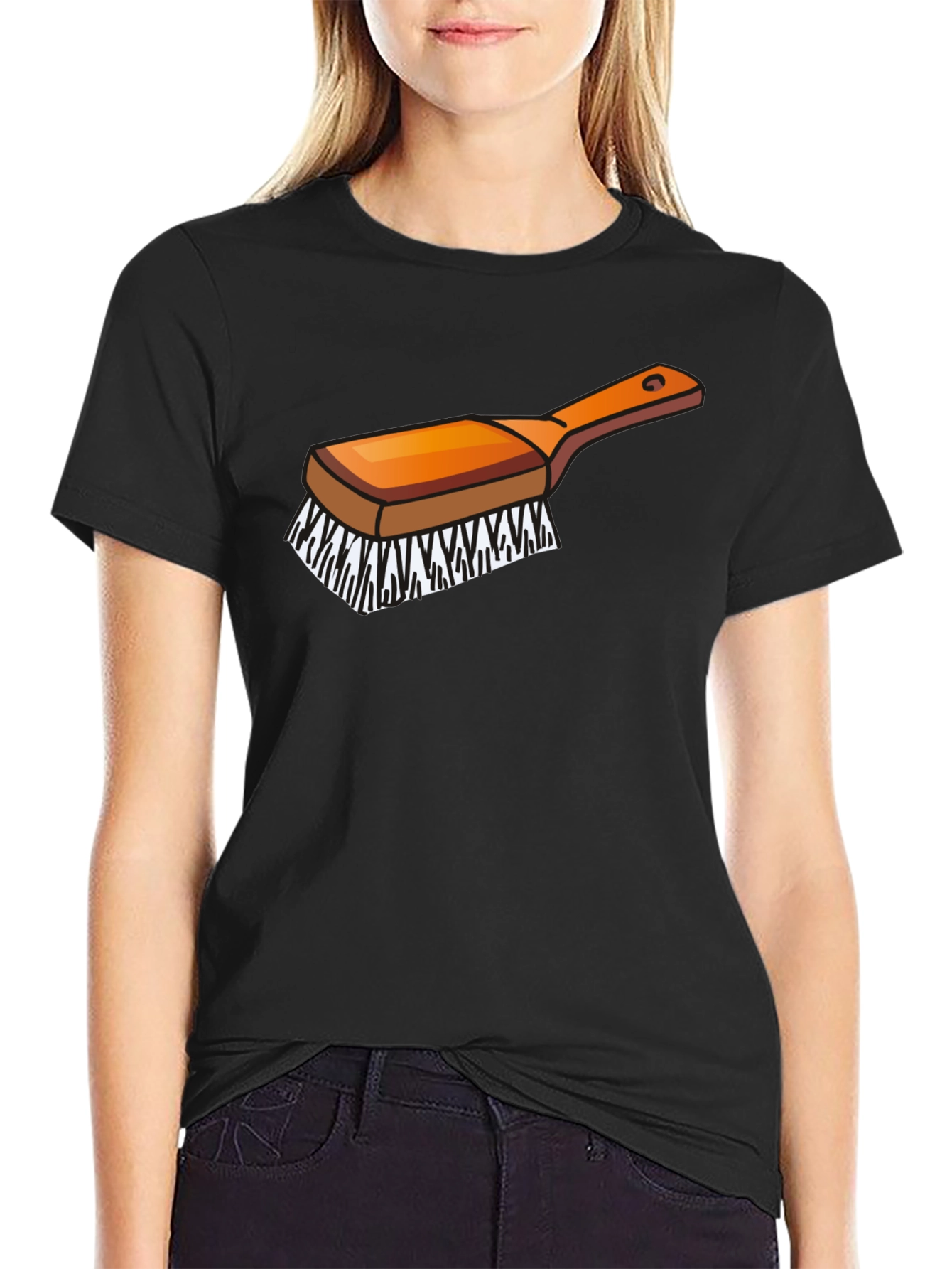 Novelty Brush Graphic T-Shirt