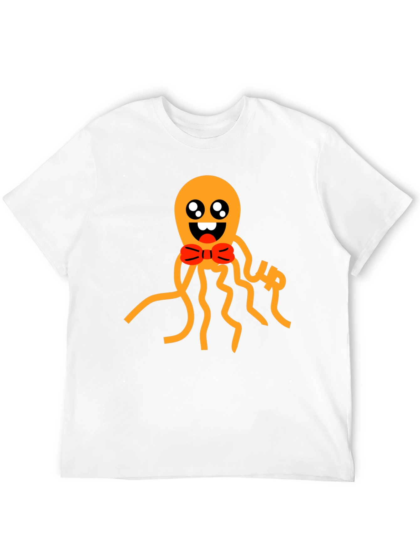 Cute Octopus Graphic Tee - Black Cotton Shirt