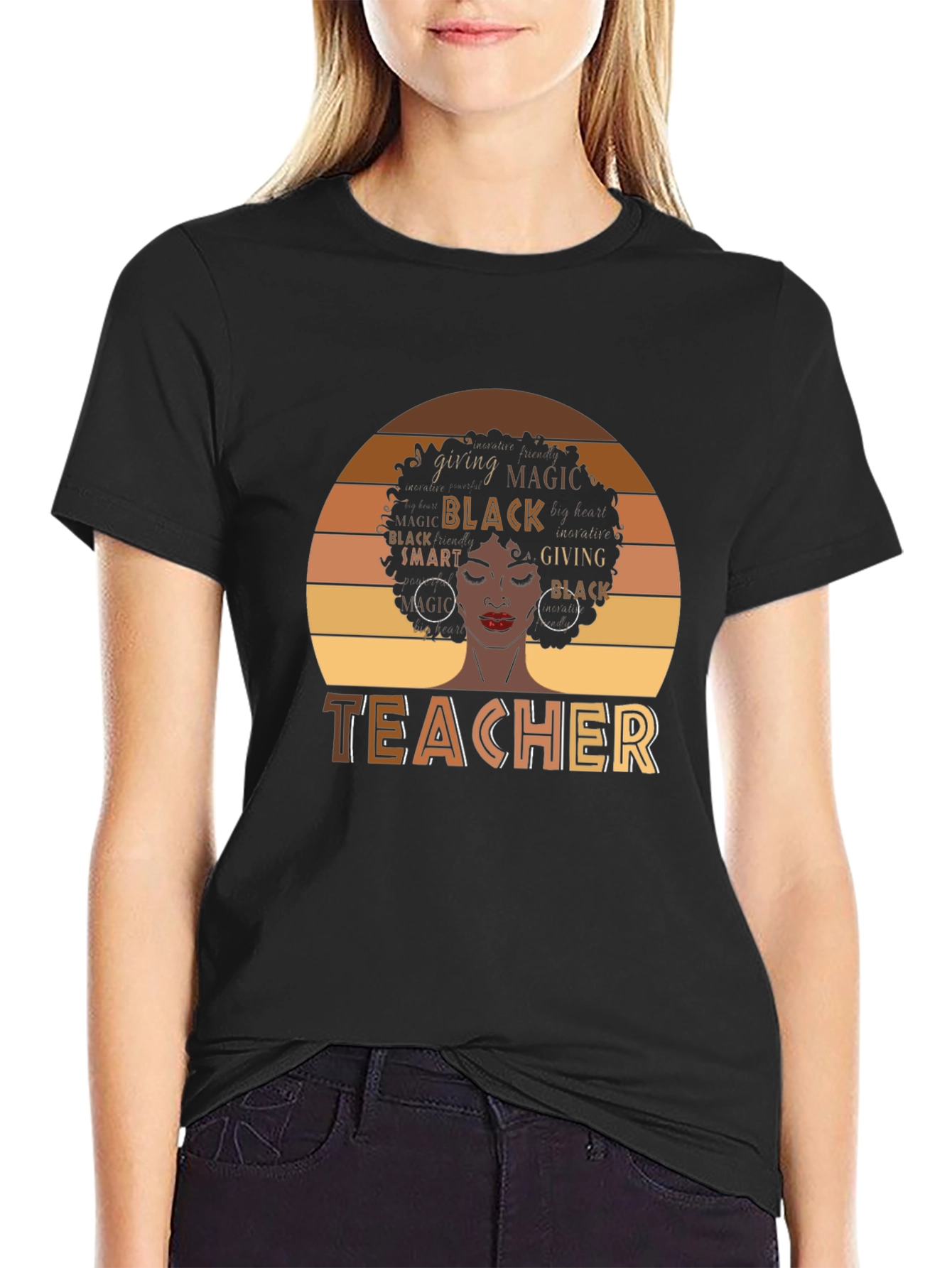 Black Teacher Magic T-Shirt