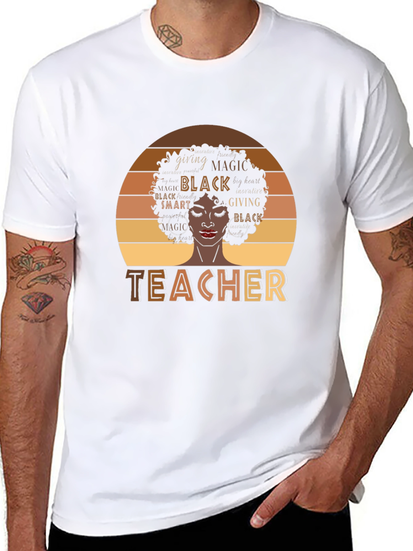Black Teacher Magic T-Shirt