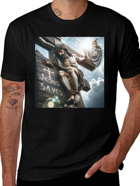 Jesus Saves Graphic T-Shirt