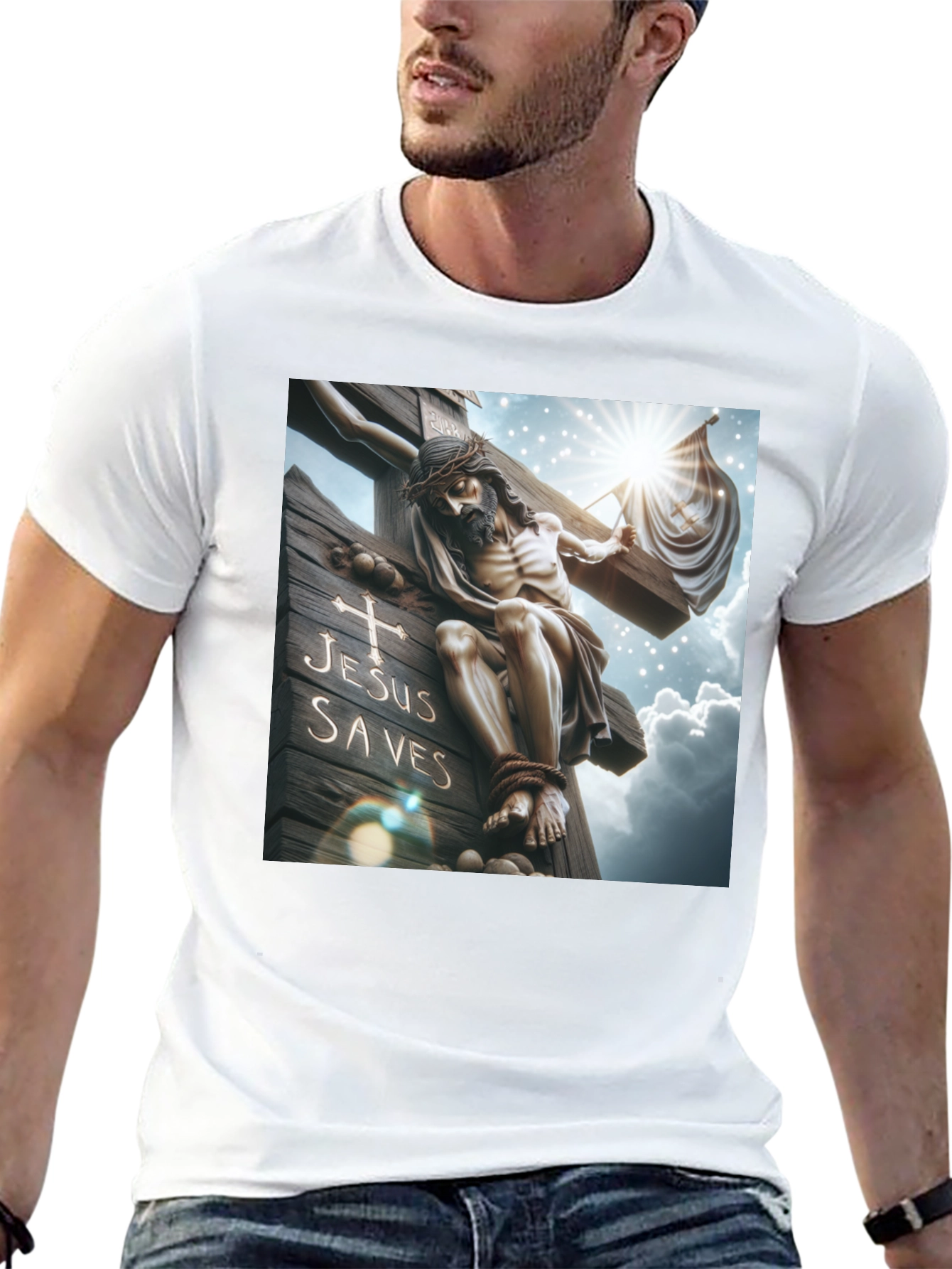 Jesus Saves Graphic T-Shirt