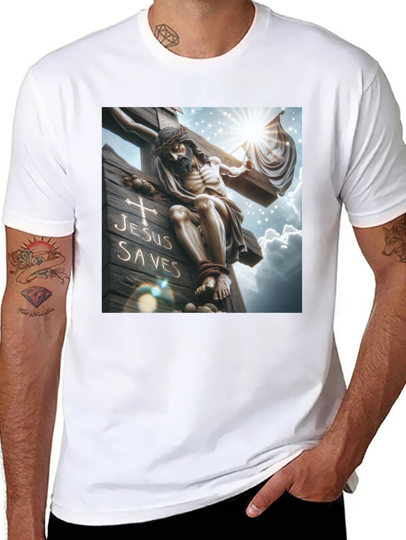 Jesus Saves Graphic T-Shirt