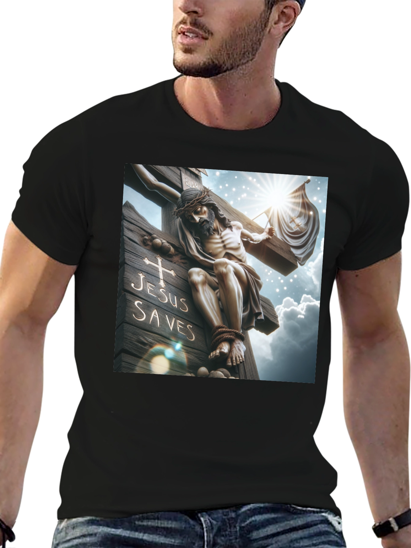 Jesus Saves Graphic T-Shirt