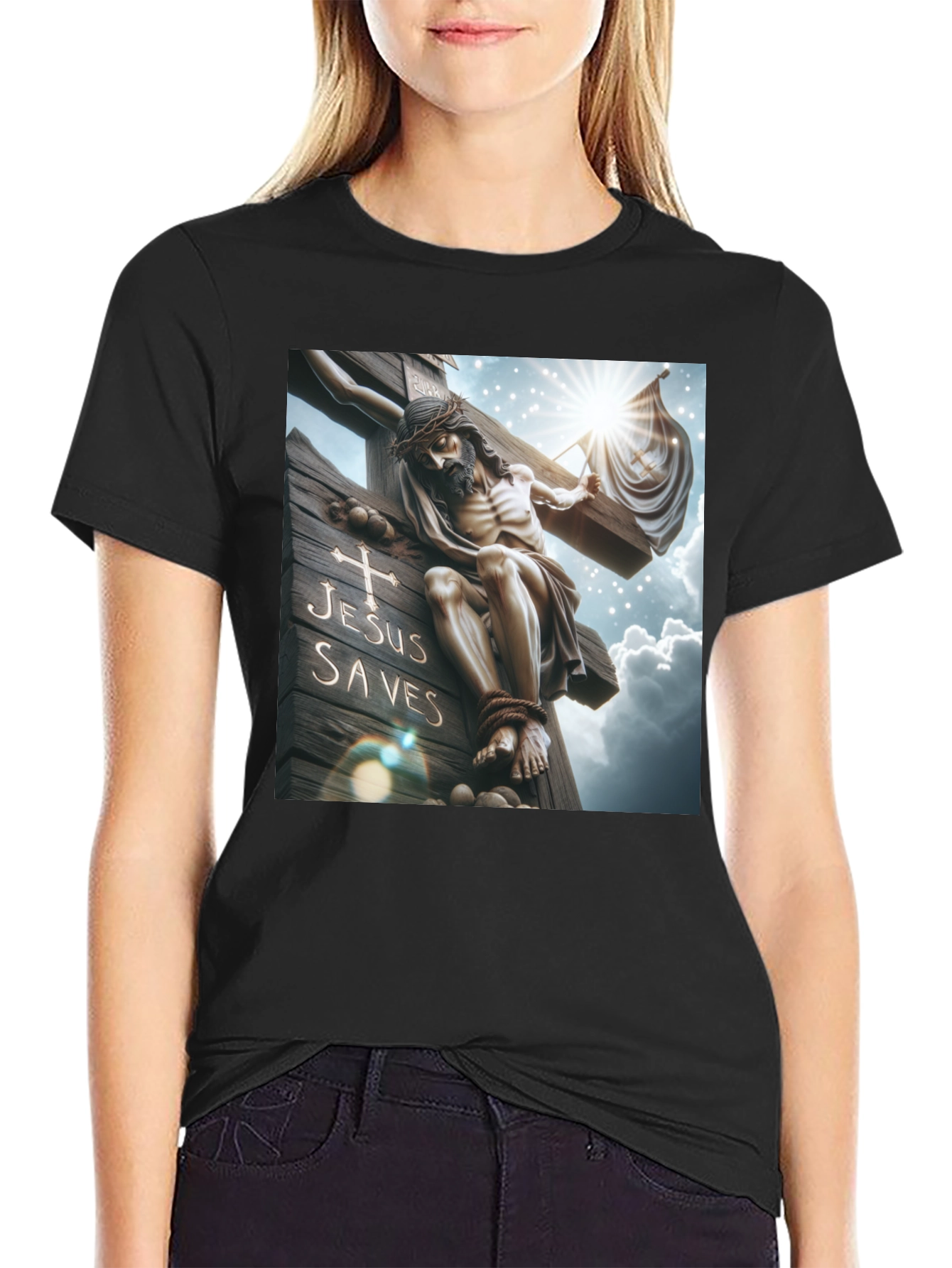 Jesus Saves Graphic T-Shirt