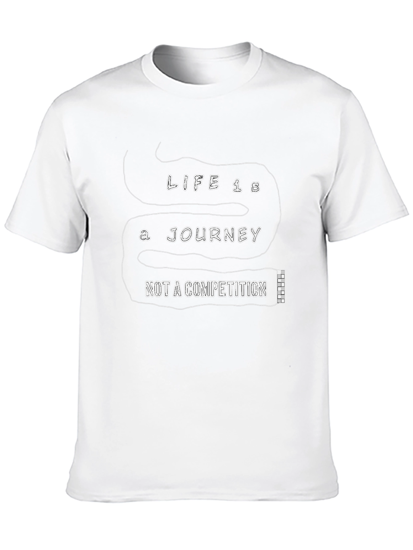 Life is a Journey Black T-Shirt