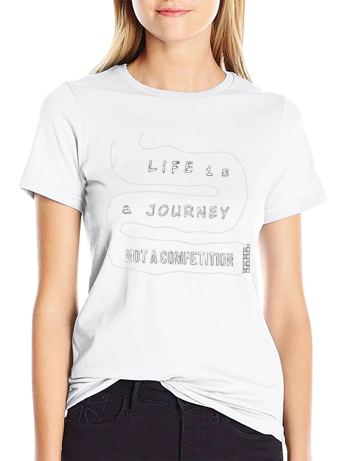 Life is a Journey Black T-Shirt
