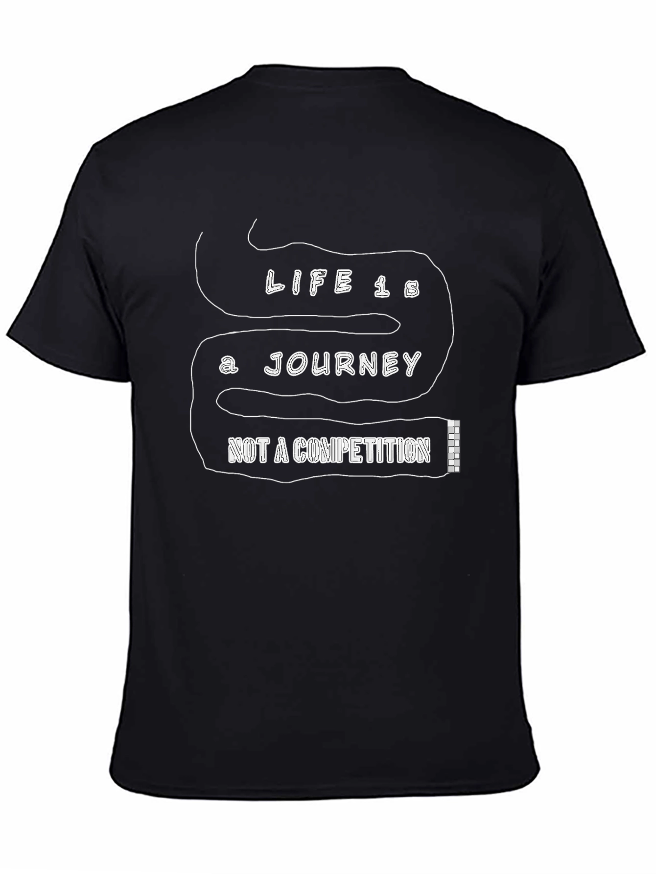 Life is a Journey Black T-Shirt