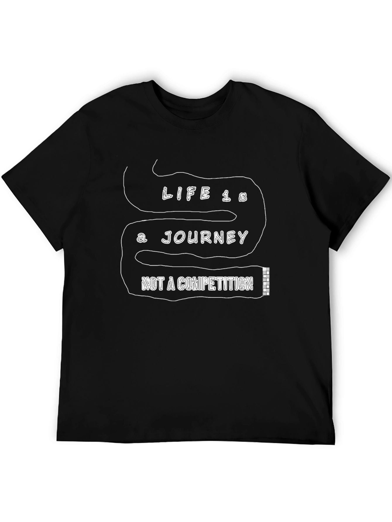 Life is a Journey Black T-Shirt