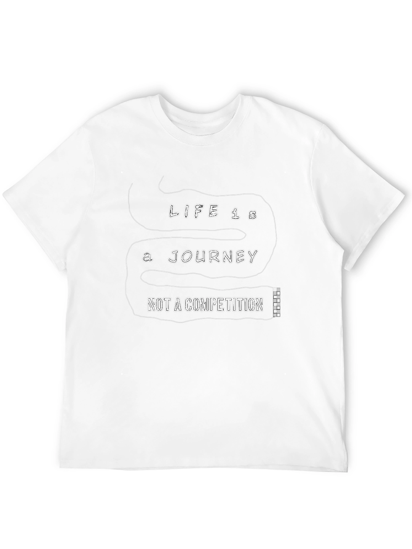 Life is a Journey Black T-Shirt