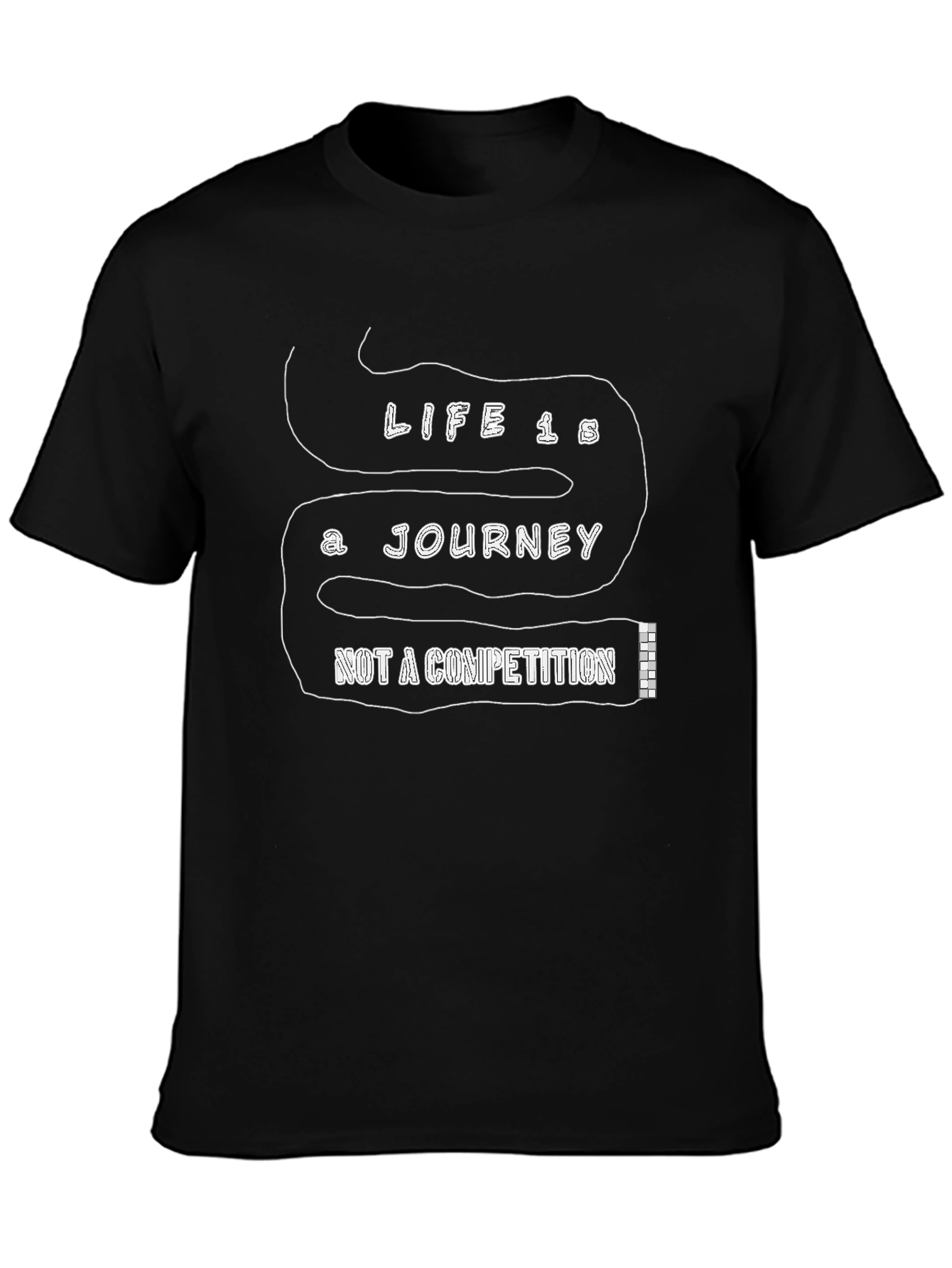 Life is a Journey Black T-Shirt