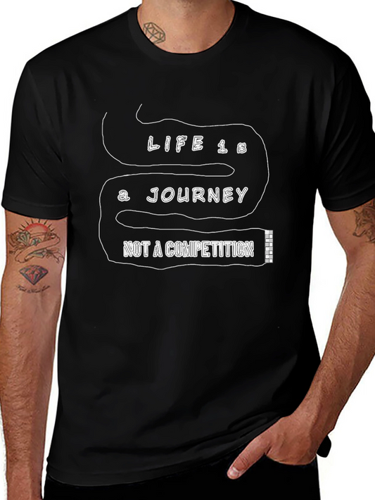 Life is a Journey Black T-Shirt