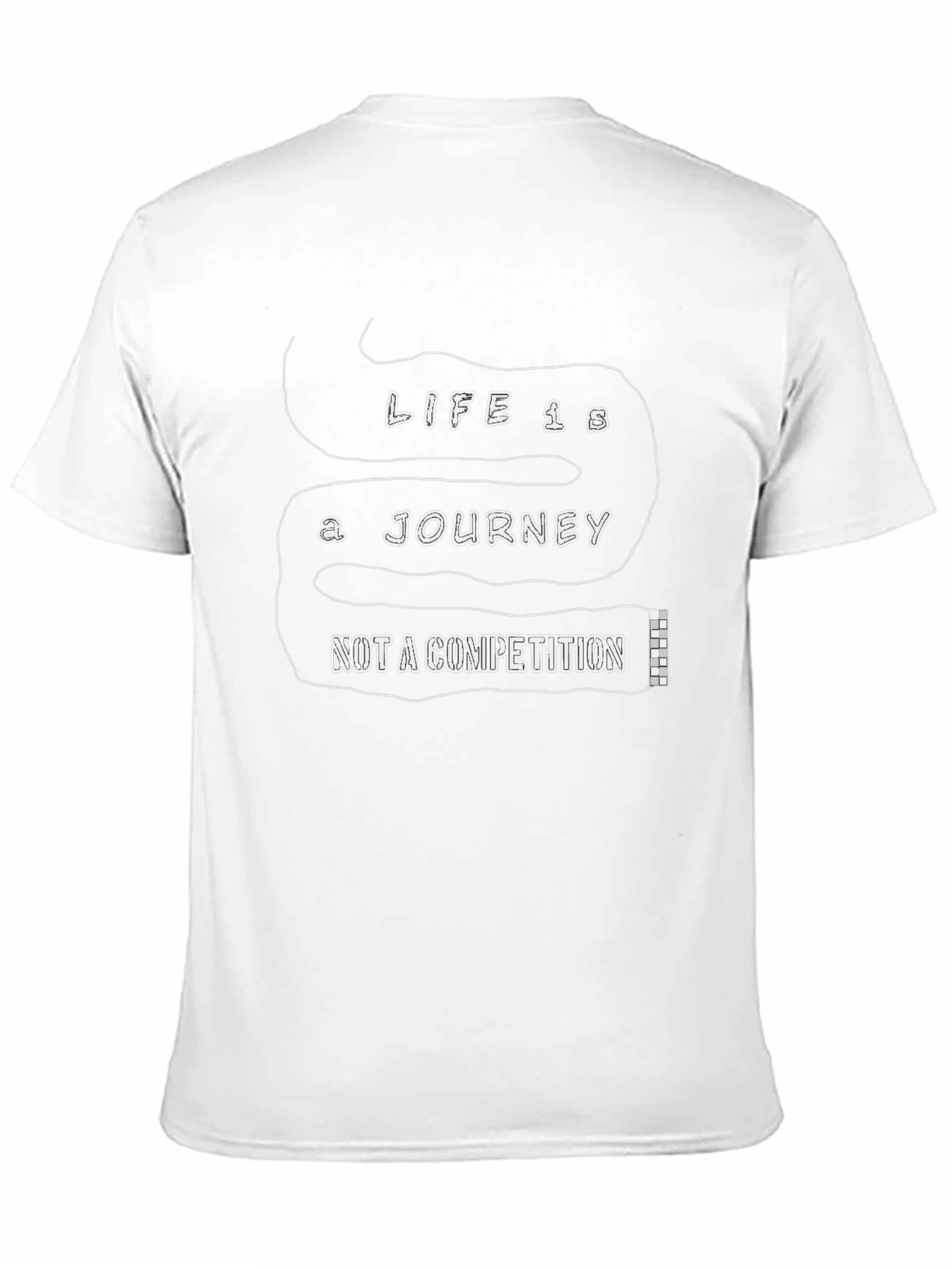 Life is a Journey Black T-Shirt