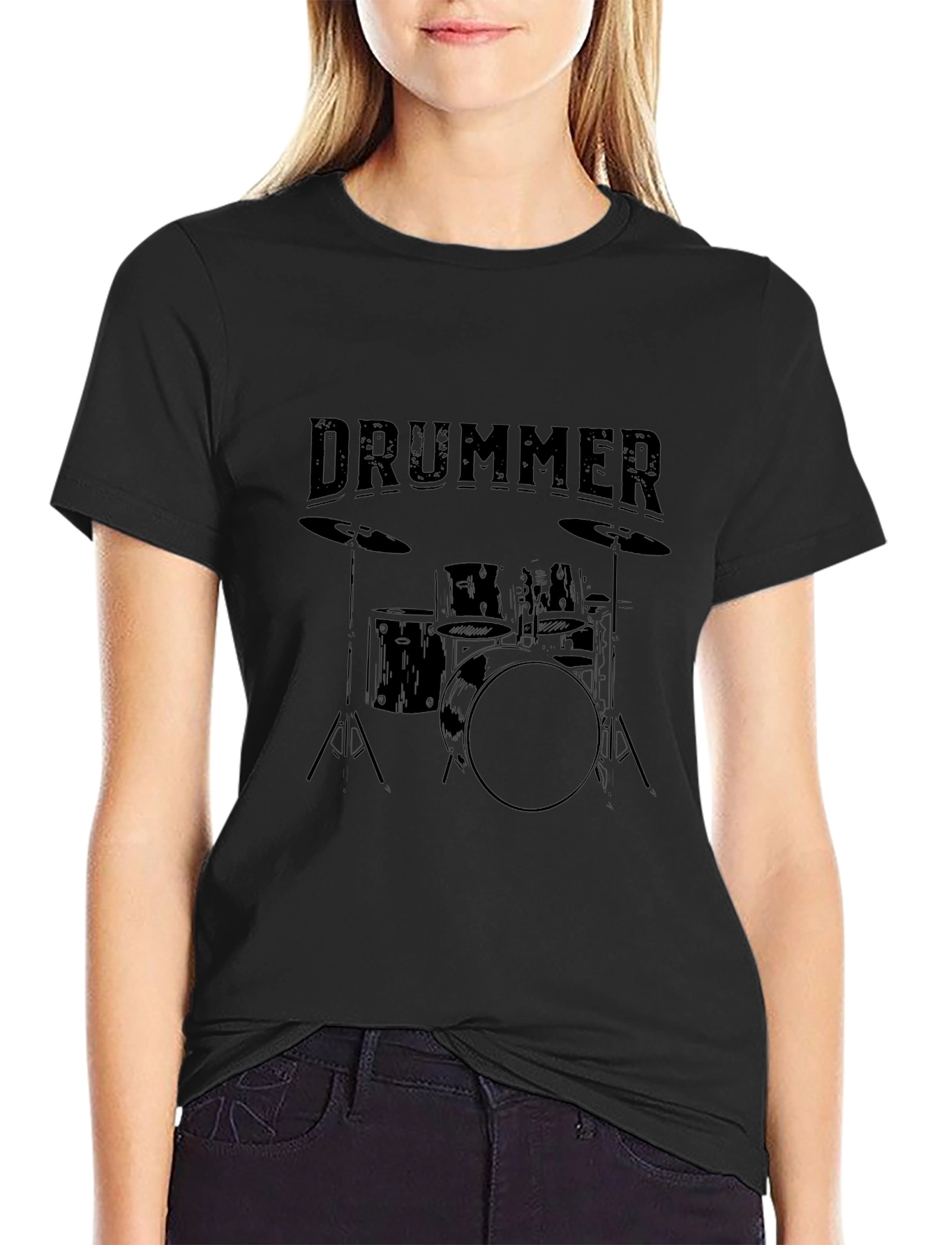 Drummer T-Shirt - Black Music Tee