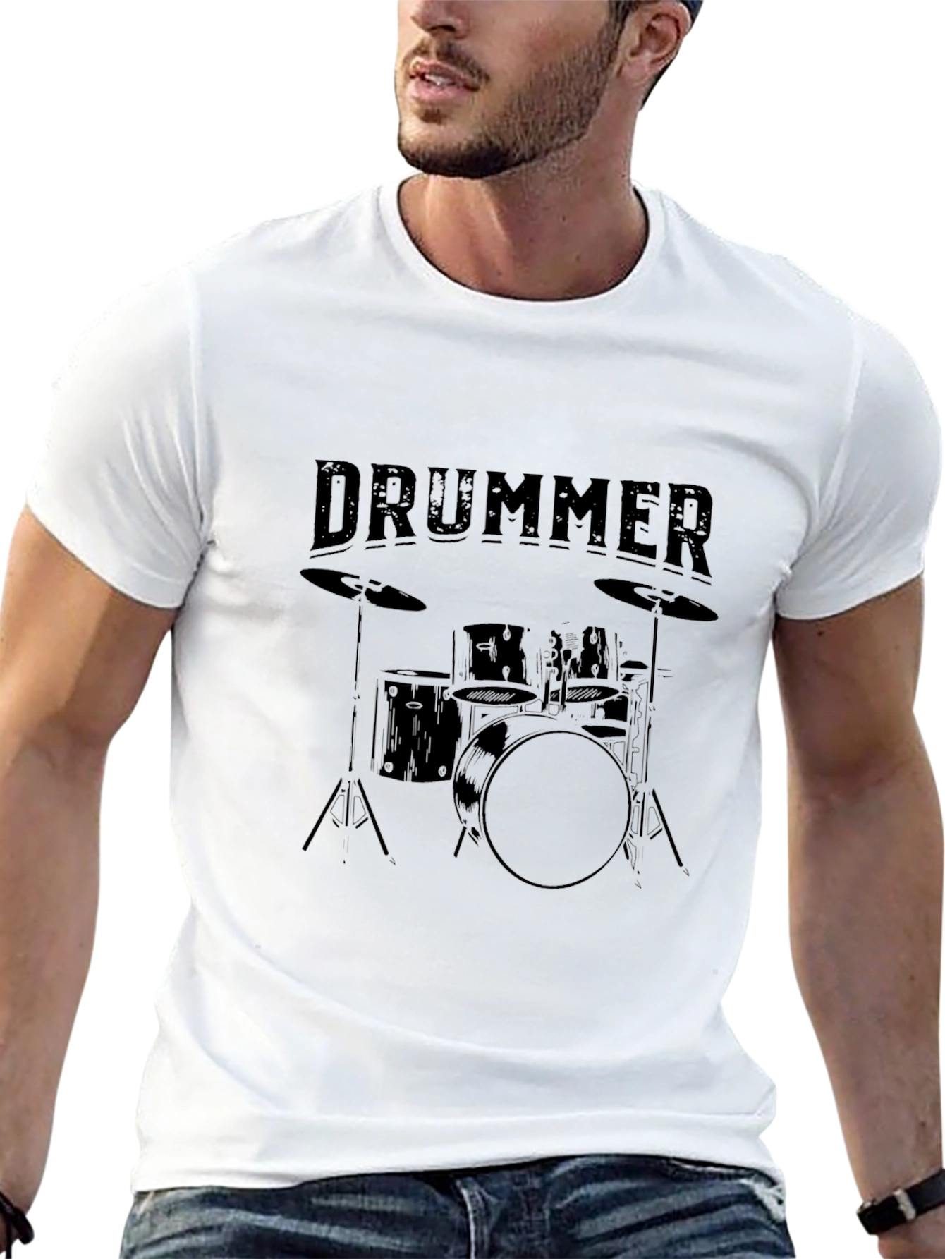 Drummer T-Shirt - Black Music Tee