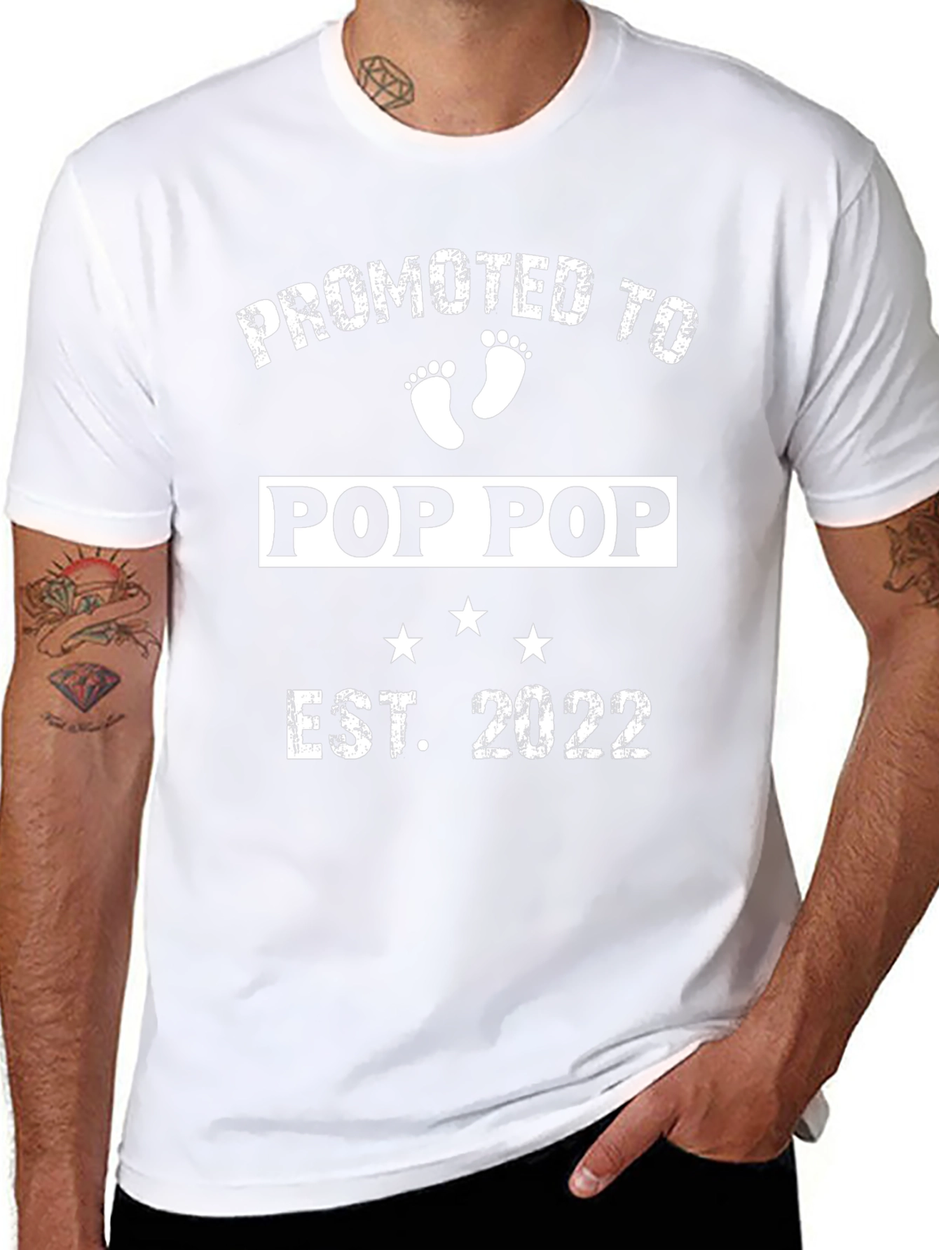 Promoted to Pop Pop Est. 2022 T-Shirt
