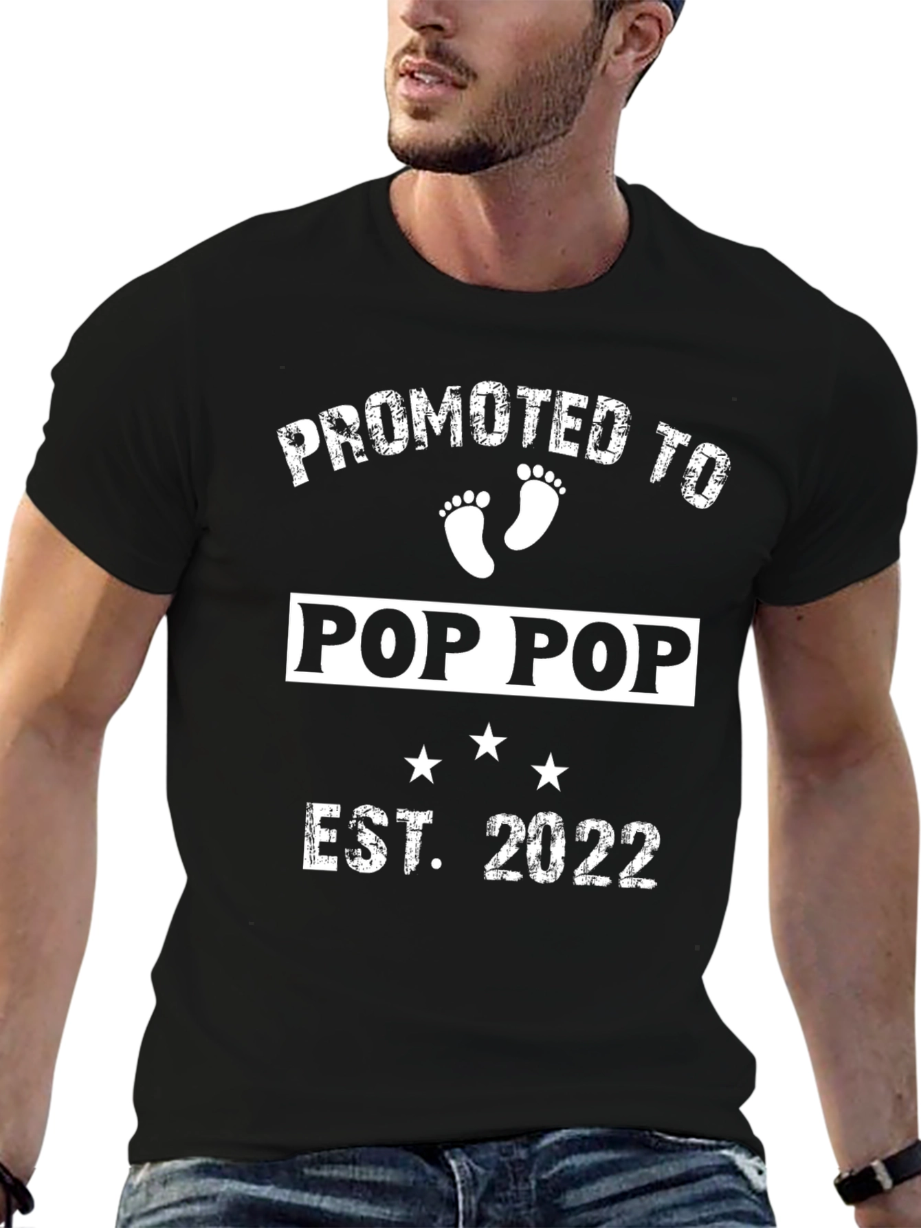 Promoted to Pop Pop Est. 2022 T-Shirt
