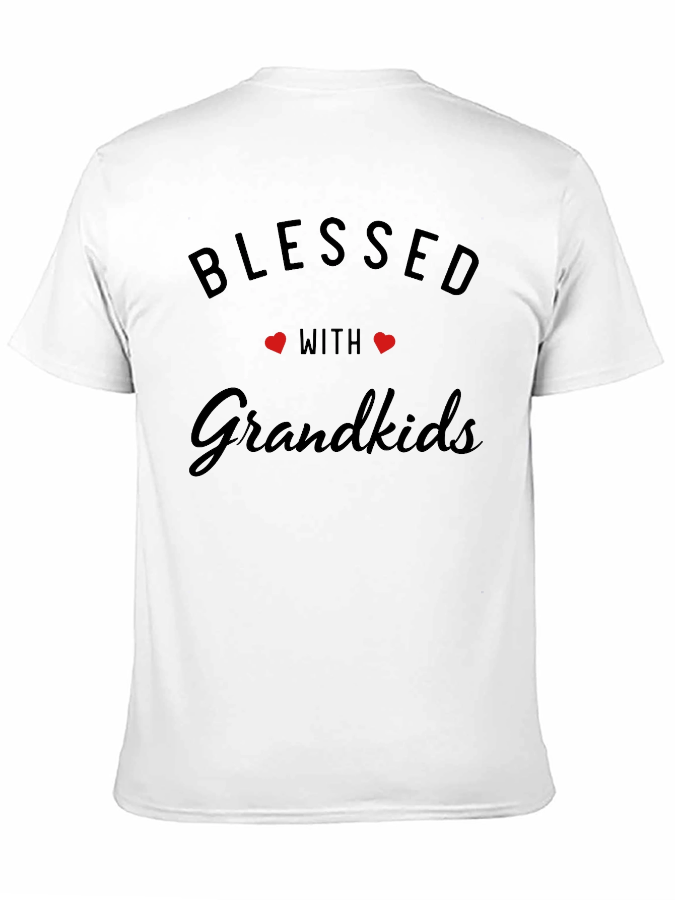 Blessed With Grandkids Black T-Shirt