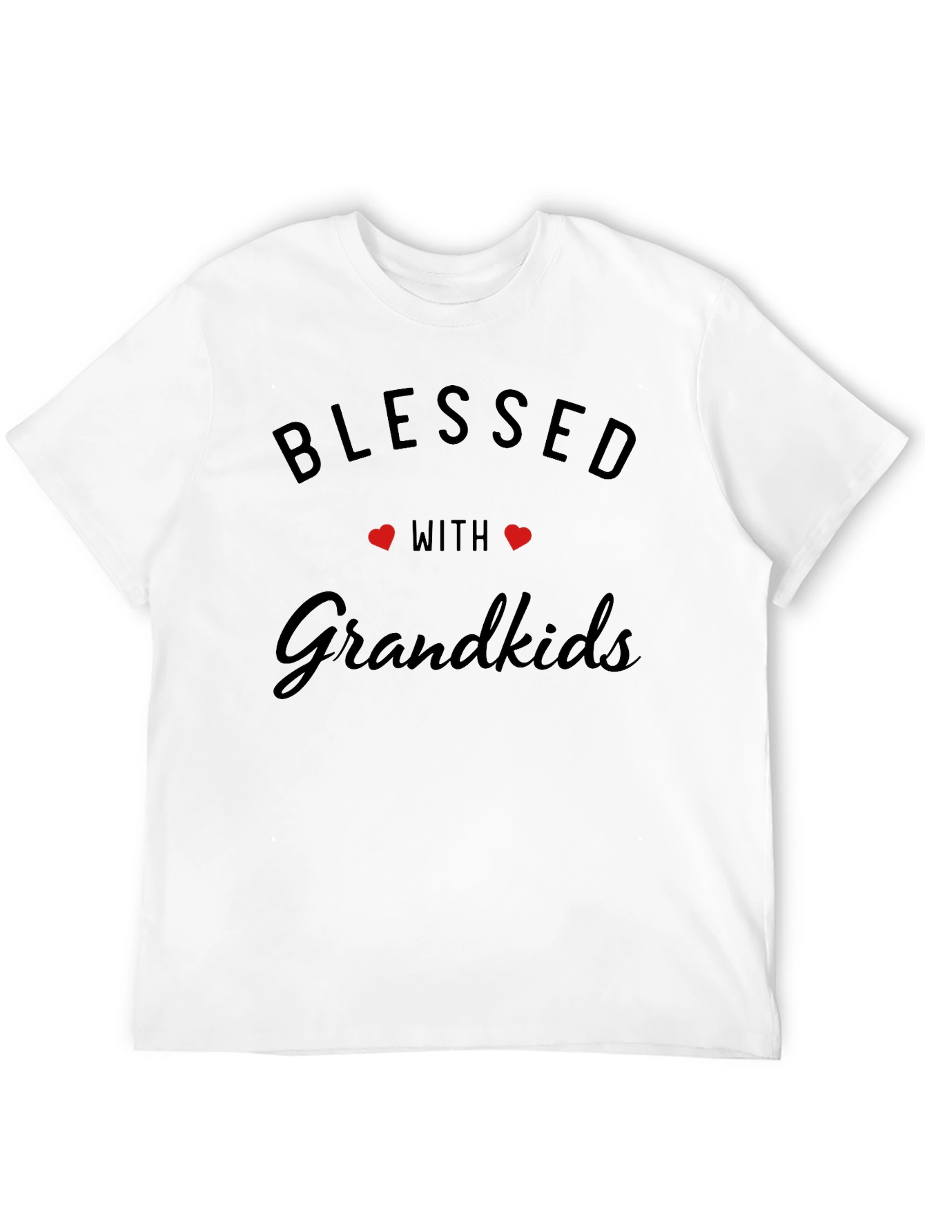 Blessed With Grandkids Black T-Shirt