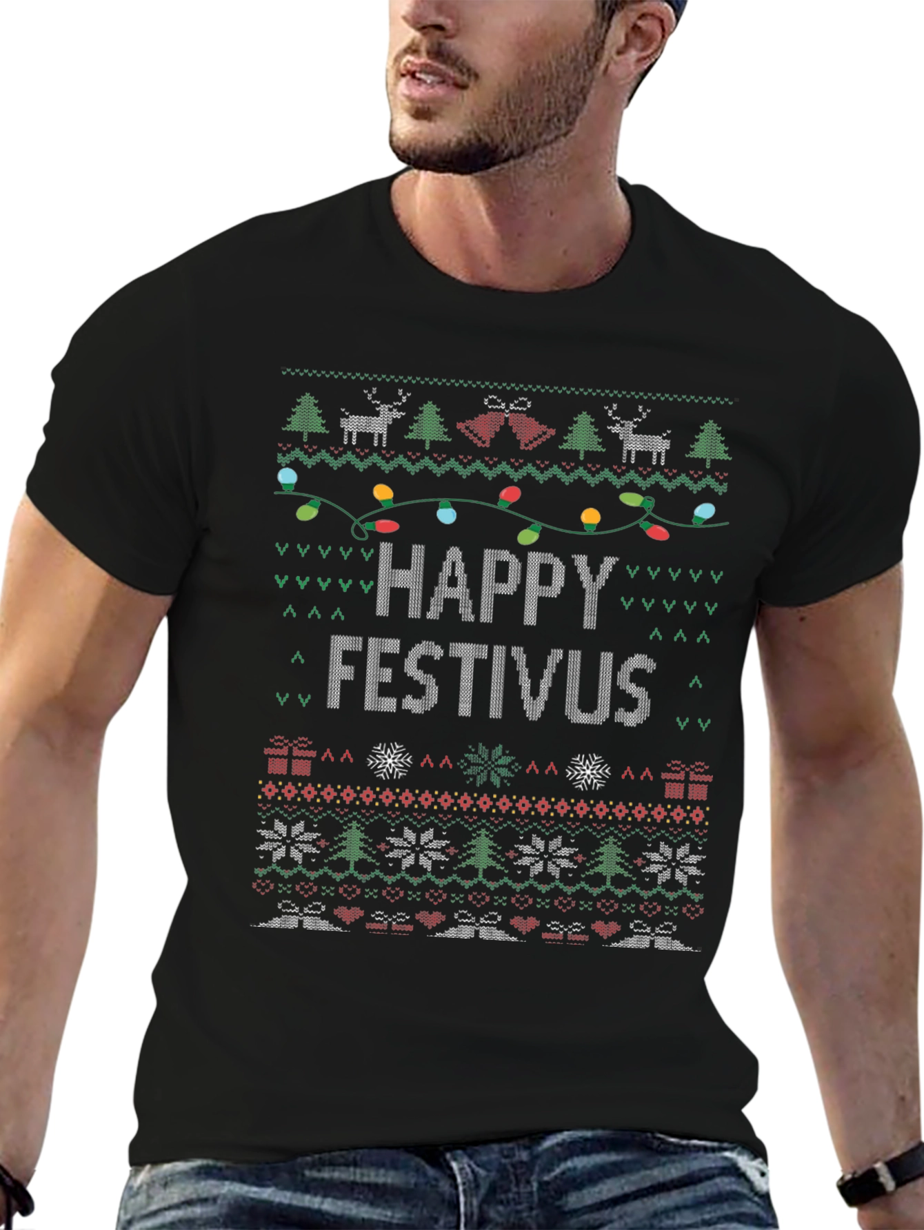 Happy Festivus Ugly Christmas Sweater T-Shirt