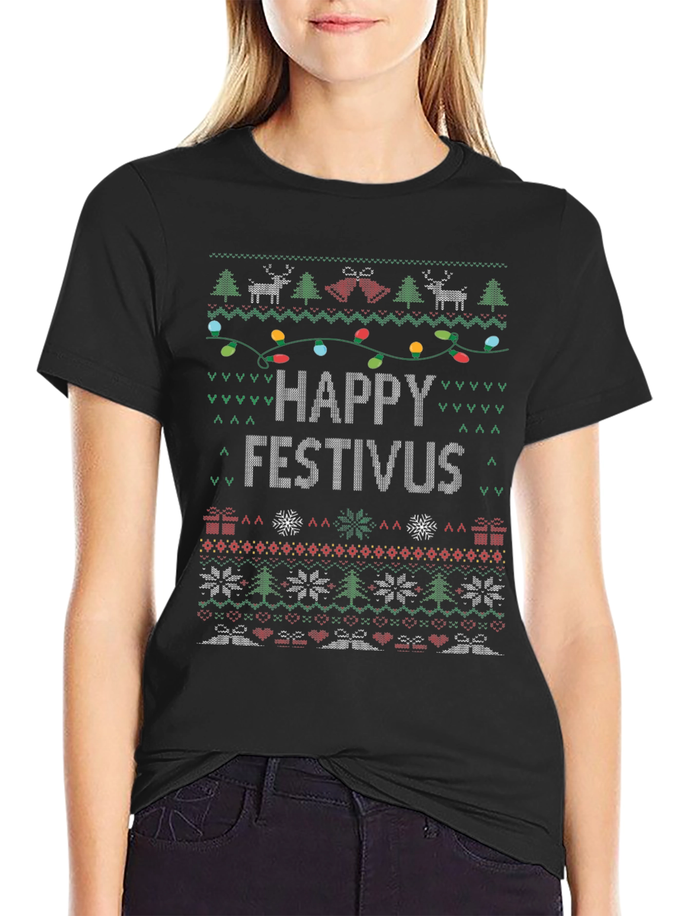 Happy Festivus Ugly Christmas Sweater T-Shirt