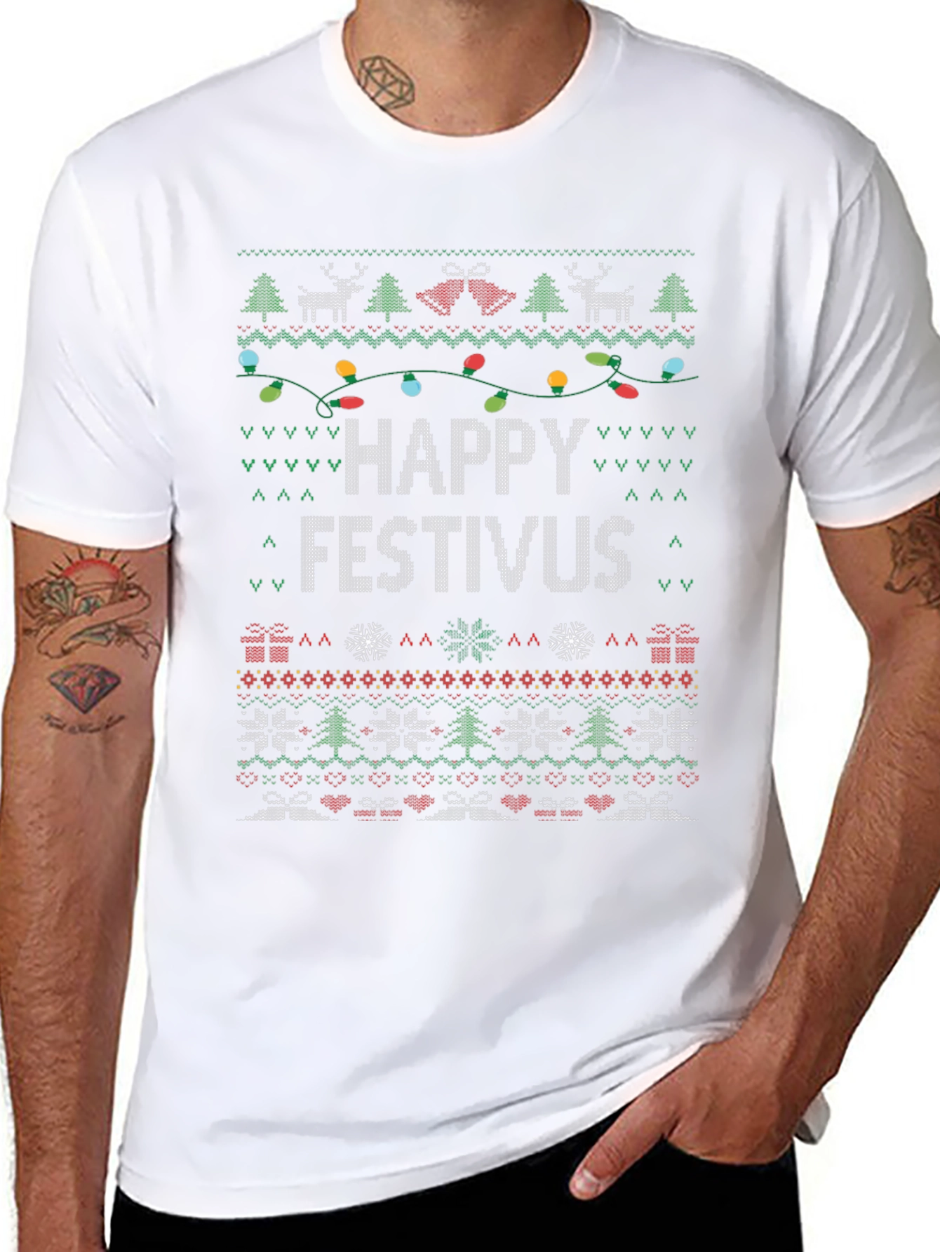 Happy Festivus Ugly Christmas Sweater T-Shirt