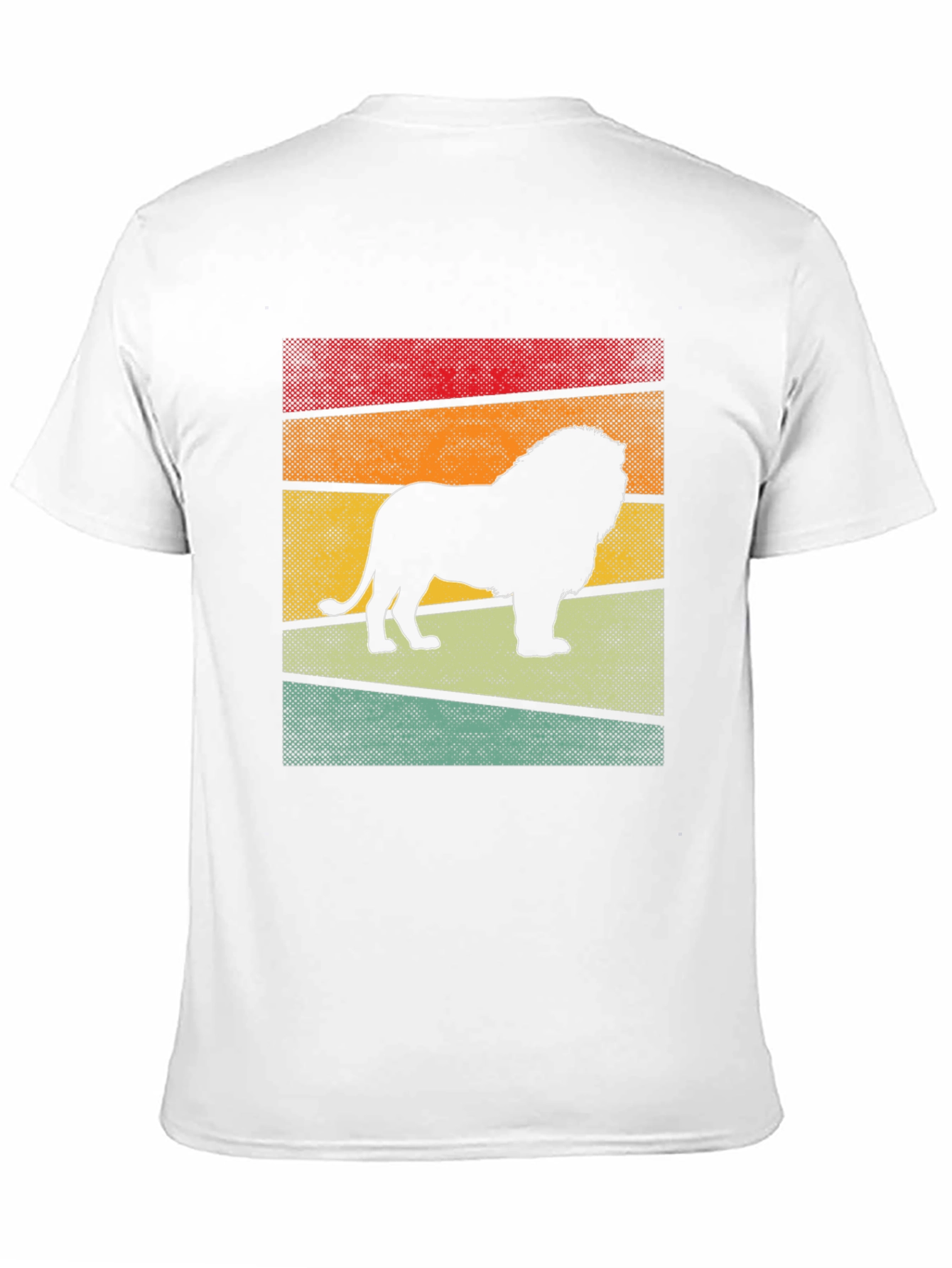 Retro Lion Graphic T-Shirt - Mens Black Tee