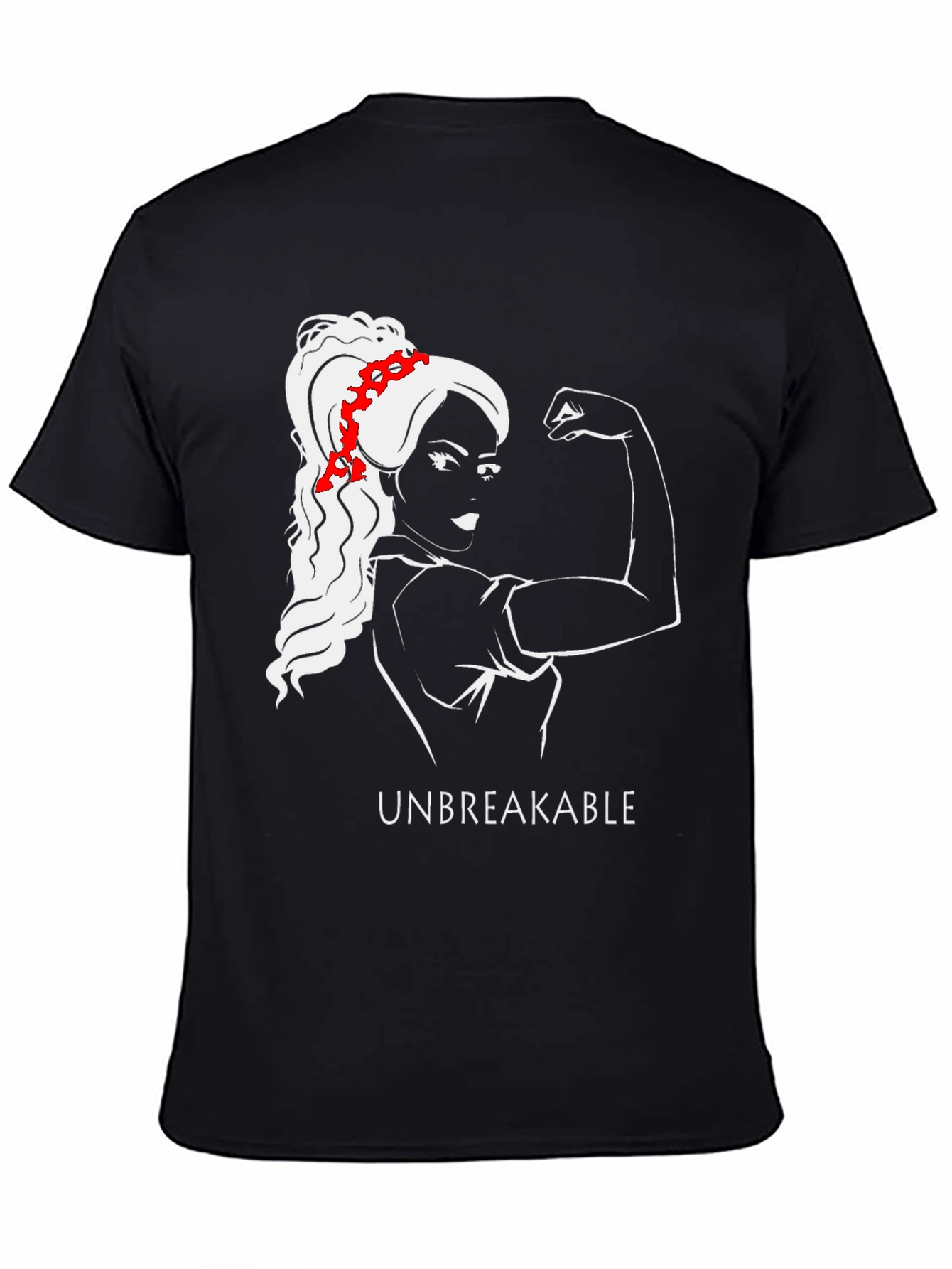 Unbreakable Graphic Tee - Empowering Woman T-Shirt
